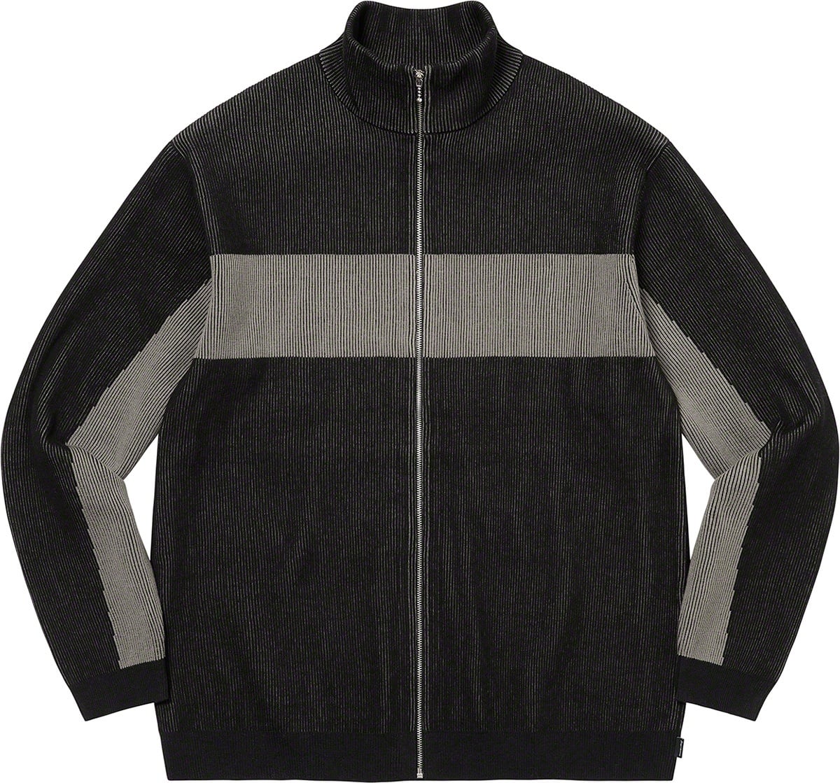 2-Tone Ribbed Zip Up Sweater view 13
